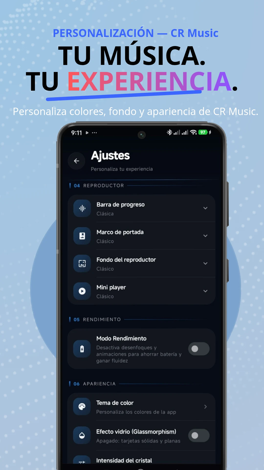 CR Music:Reproductor de música screenshot